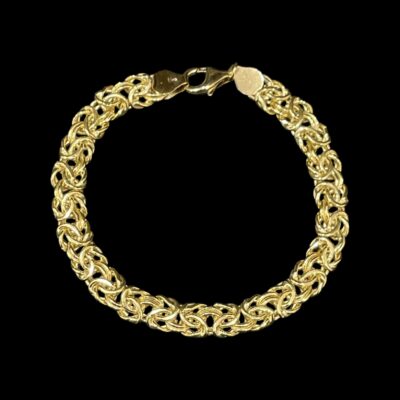 Bracelet Maille Royale Plate 8 mm